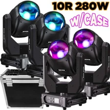 U`KING 4PCS 10R 280W Sharpy Beam Moving Head Stage Light DJ Disco Bar Wedding