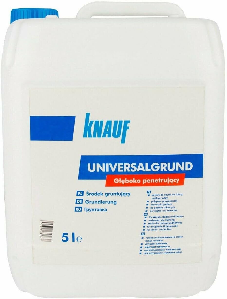 Primaire Knauf Universalgrund 5L liquide pour enduit et plaque de plâtre