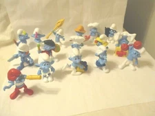 16 Assorted Smurf Toys