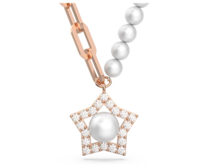 Swarovski 5645381 Halskette Stern Stern weiß roségold plattiert