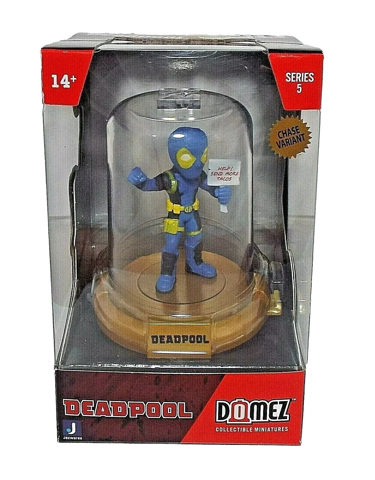 Marvel Deadpool Domez Chase Help Send More Tacos Blue Variant Figure MCU 30th LE