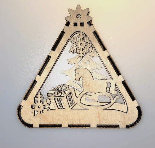 Weihnachtskugel Weihnachtsbaum Weihnachten Anhänger Deko Holz Schmuck Set - Bild 8 von 9