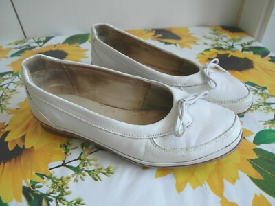 SCHEIN actiflex Damen Slipper Ballerina Halbschuhe weiß Gr.5,5 (38,5) Leder