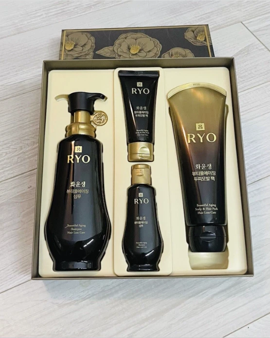 Ryo Beautiful Aging Hair LossCare Shampoo & Hair Pack Set EXP 11/2025