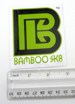 Vintage BAMBOO SK8 Vinyl Skater Skateboard STICKER ~3