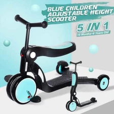 5 In 1 Children Scooter Skateboard Kids 3 Wheel Tricycle Car Baby Infant Walker 