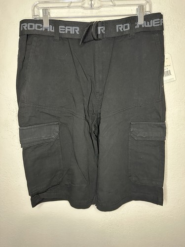 Rocawear Adventure schwarze Cargoshorts mit Gürtel Größe 32 - Bild 1 von 11