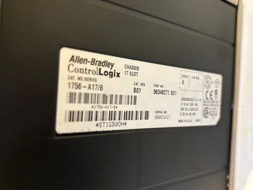 Allen Bradley 1756-A17 ControlLogix 17 Slot Rack 1756-PA72 120V Power Supply PS - Picture 8 of 10