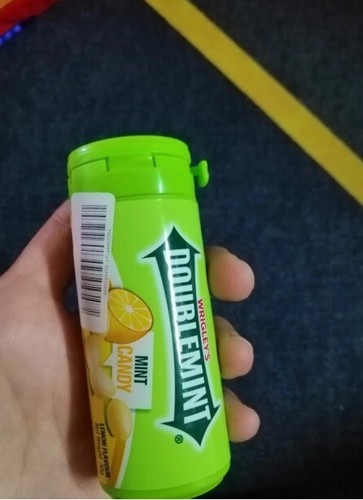 WRIGLEY'S DOUBLEMINT Gum Bottle Gums Breath Mint Sweets Candy Lemon - Picture 4 of 6