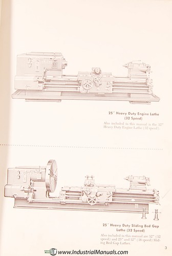 Manual de instrucciones y piezas de tornos Leblond 25"" y 32 - Imagen 2 de 6