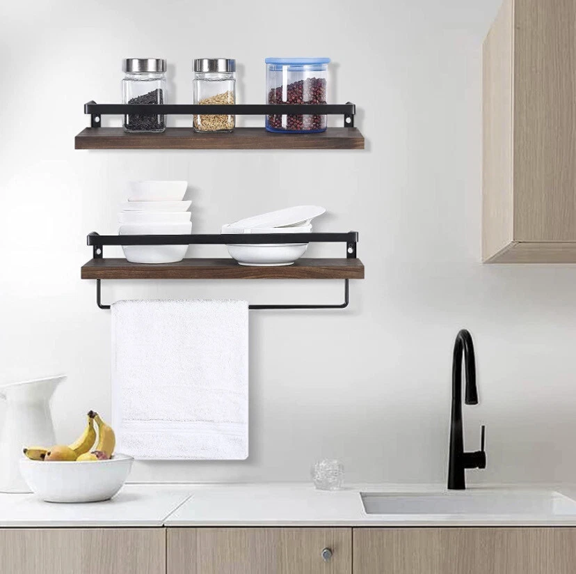 SODUKU Floating Shelves Wall Mounted Storage Shelves for Kitchen