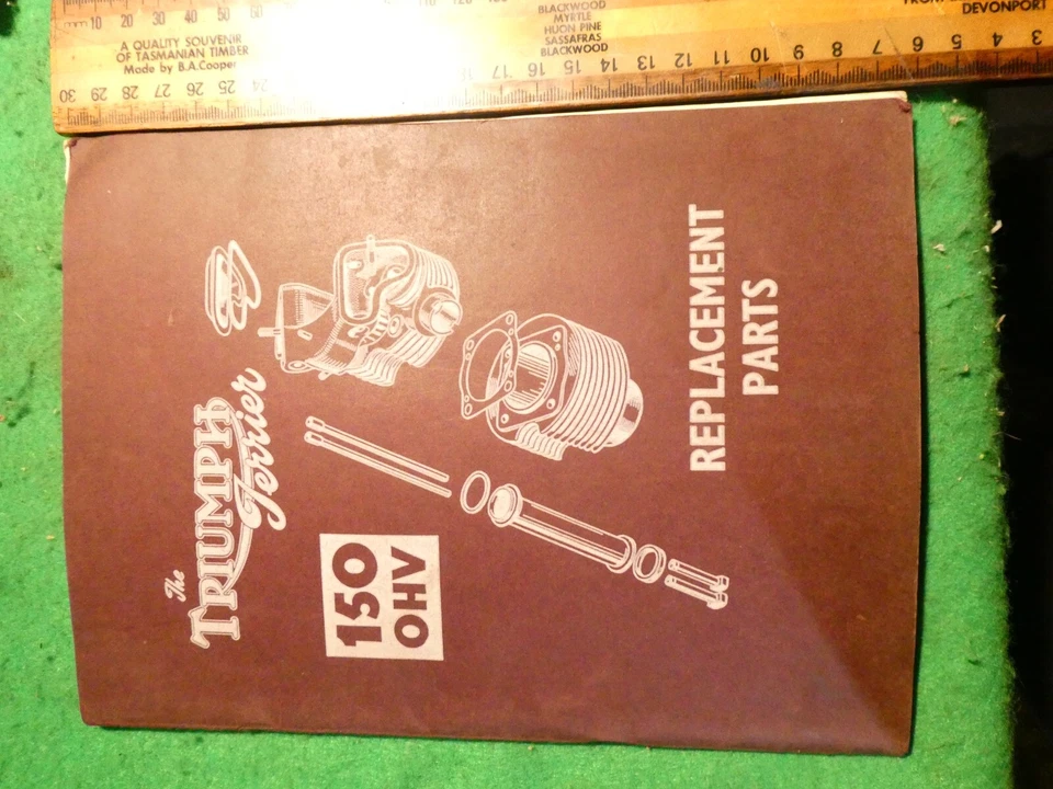 VINTAGE TRIUMPH TERRIER 150 OHV REPLACEMENT PARTS MANUAL 1953 ISSUE 1 - Изображение 2 из 4