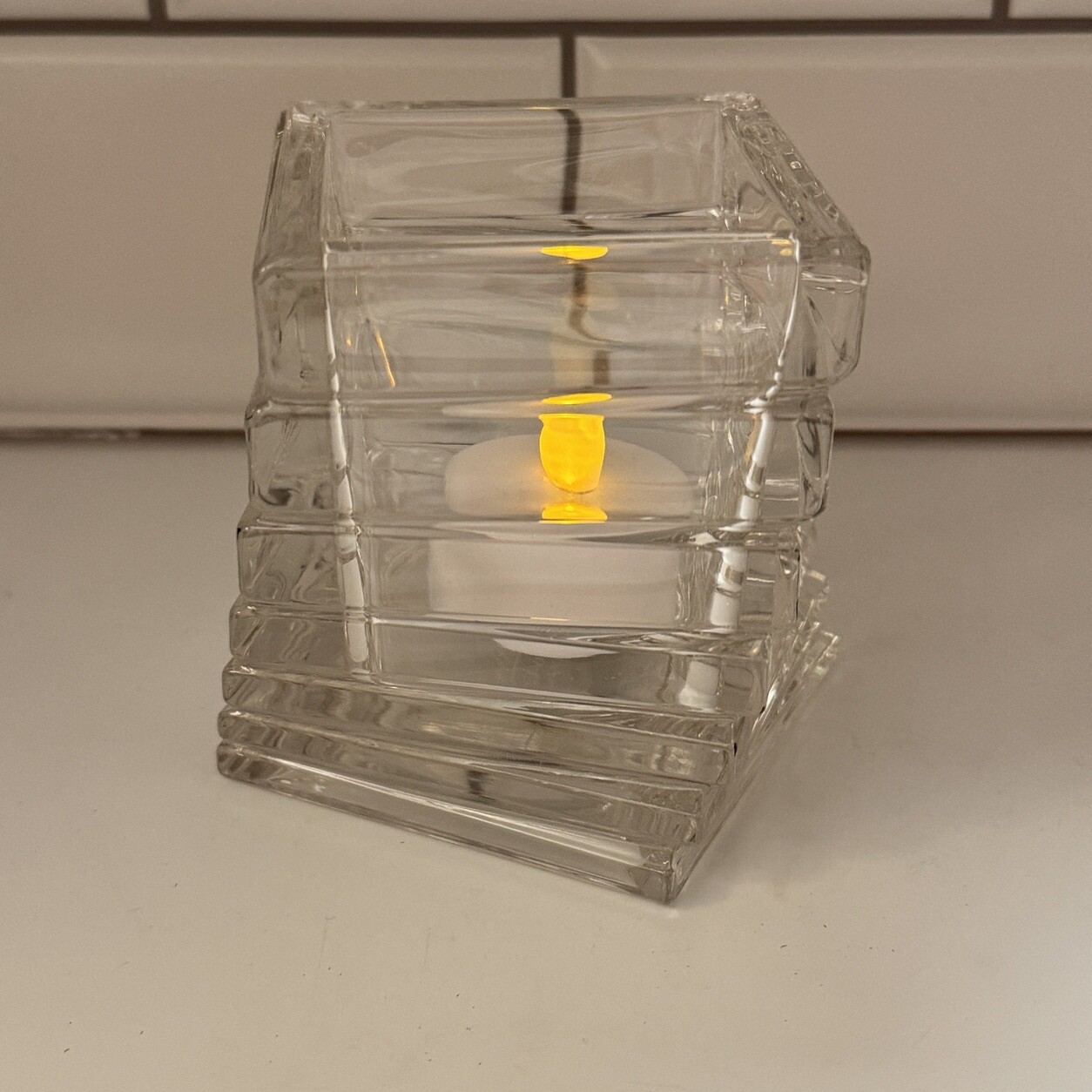 Classic Rosenthal Turnus 24 % Lead Crystal Glass Vase Vessel Studio Line Germany