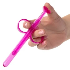 Reusable Refillable Pink Anal Lube Tube Personal Lubricant Applicator Launcher