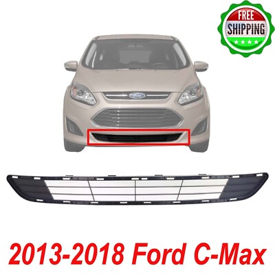 New Bumper Grille Front Lower For 2013-2018 Ford C-Max Textured Black FO1036147