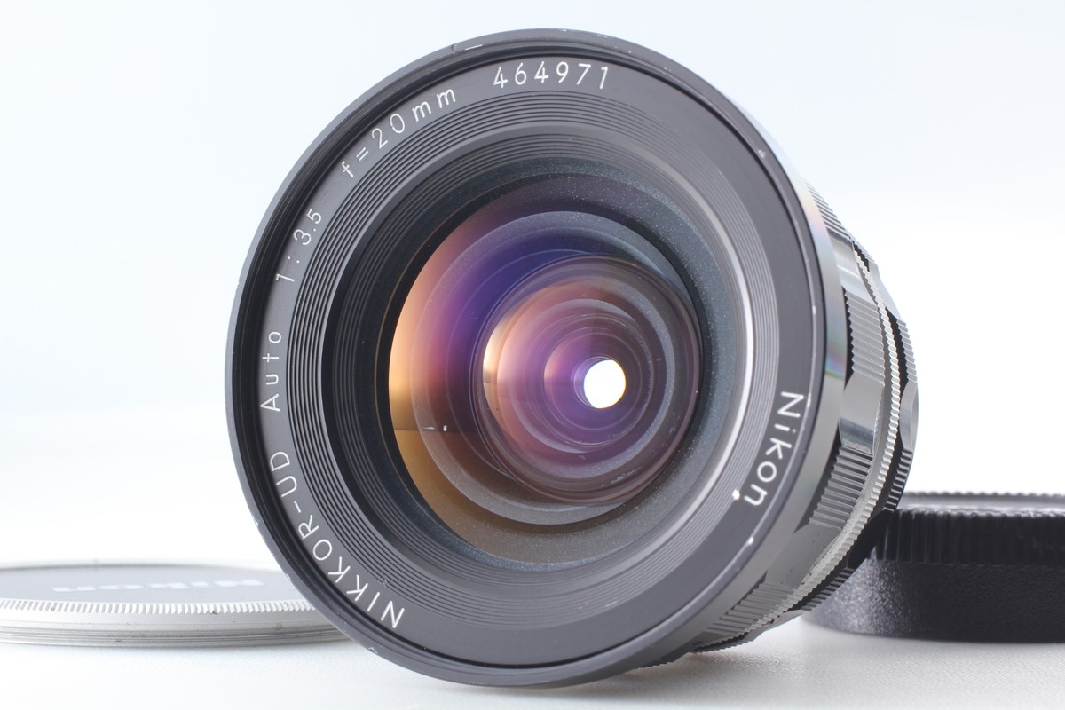 N MINT】 Nikon Nikkor-UD Auto 20mm f/3.5 non Ai MF Wide