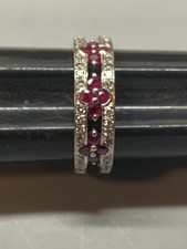 vintage-estate-14k-white-gold-diamond-red-topaz-ring-42g
