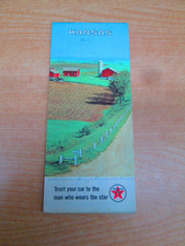 Vtg 1967 Kansas Texaco Oil Highway Road Map