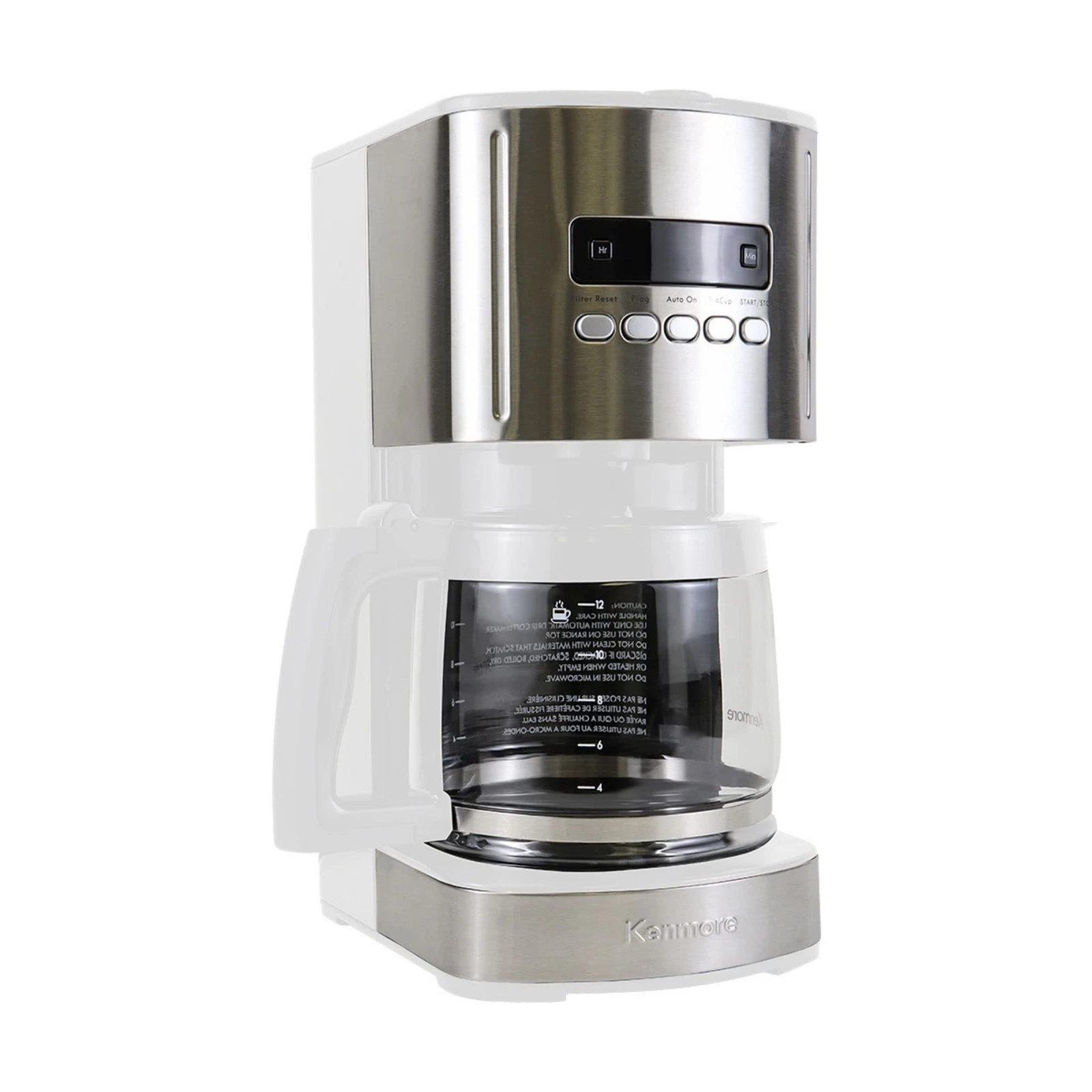 Kenmore Filter Coffee Machines 12-Cup Drip Coffee Makers with 1.8L Glass Pot for