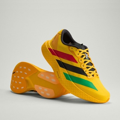 adidas Originals × BOB MARLEY ADIZERO EVO SL KJ3625 Bold Gold Vivid Green