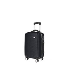 20" Lightweight Luggage Suitcase Built-in Digital Scale  USB Charging Port Black