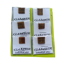 6 Pieces Authentic Borneo Gambir Sarawak Natural Herbal FREE SHIPPING
