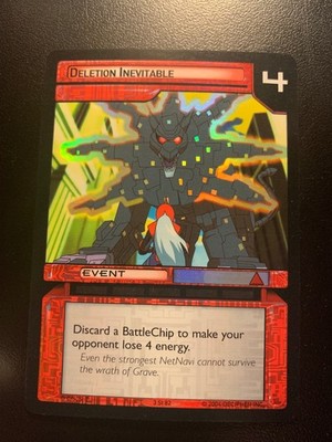 Mega Man NT Warrior TCG Foil Deletion Inevitable