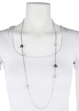 David Yurman 925 Silver 36in Box Chain Neckla...