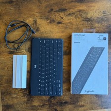 Logitech Keys To Go Bluetooth Slim Keyboard for iPhone iPad Apple TV Black