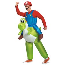 Adults Super Mario Bros. Mario Riding Yoshi Costume - 42-46