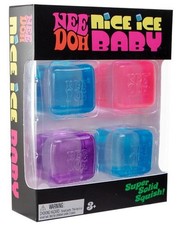 BRAND NEW 4 Pack SEALED NeeDoh Nice Ice Baby Bundle Mini Nice Cubes