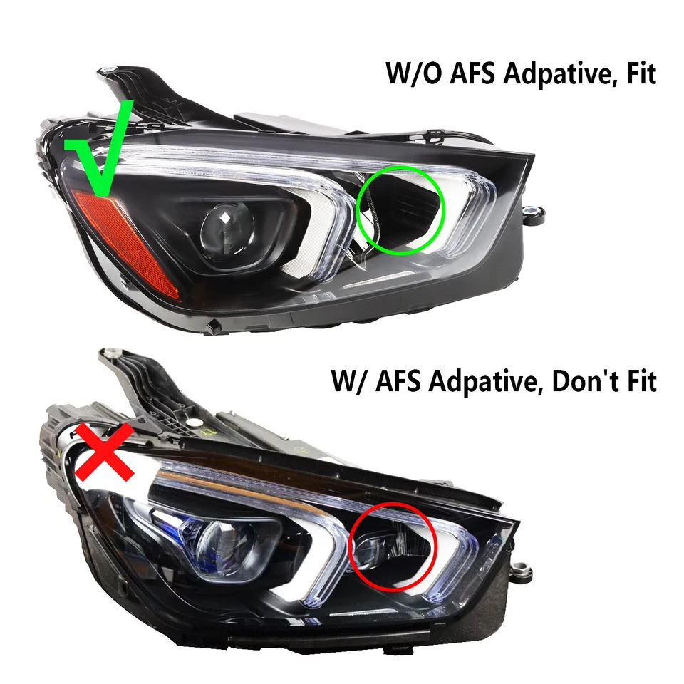 Faro LED derecho para Mercedes-Benz Gle 350 450 2020-2023 sin adaptador AFS RH Foto 2 de 4