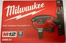 Milwaukee 2458-21 Cordless M12 Palm Nailer Kit New
