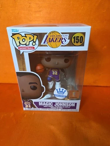 Funko POP! MAGIC JOHNSON Exclusive NBA Los Angeles Lakers Purple #150 NIB