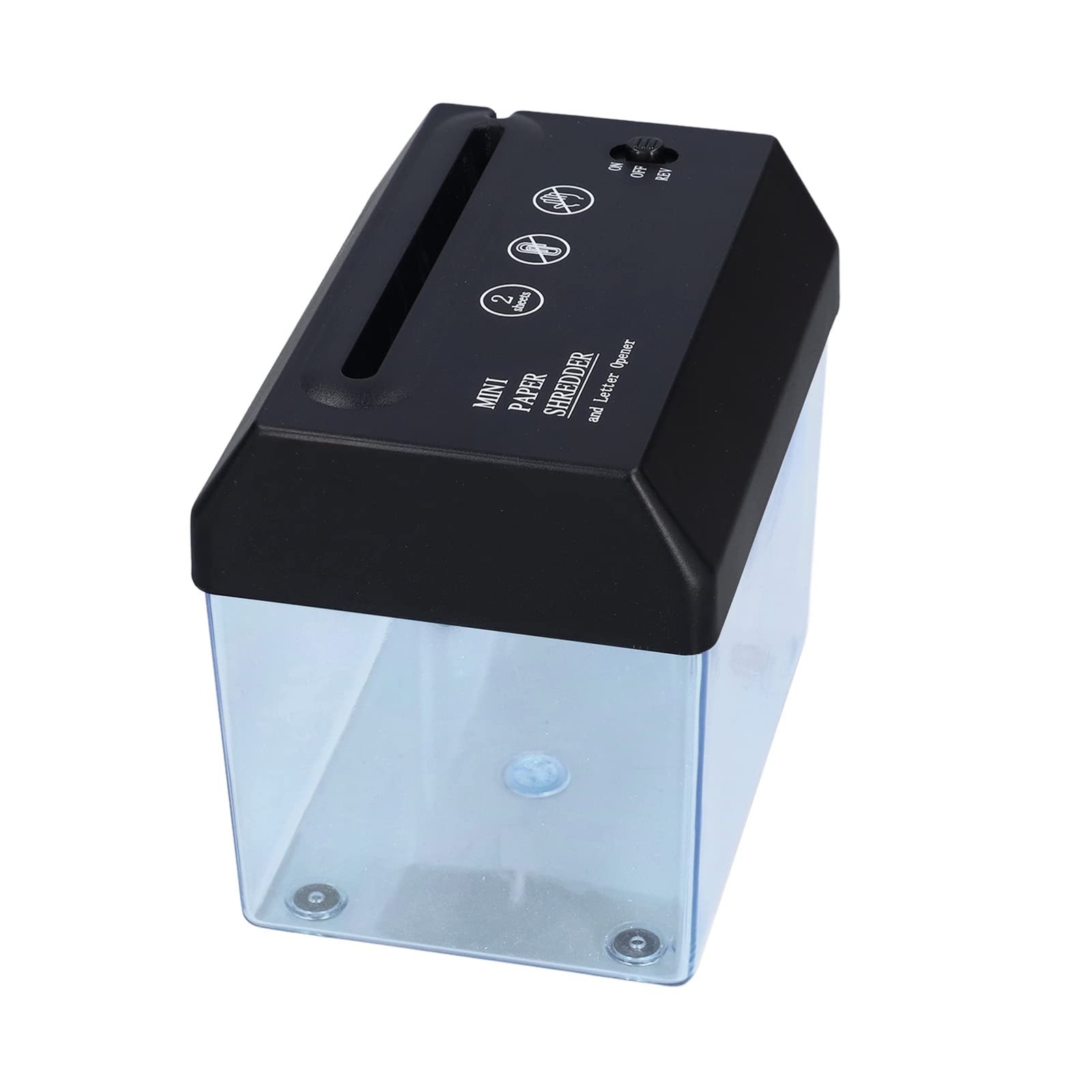 Topyond Mini Paper Shredder for Home Use, USB A6 Metal Knife Wear Resistant P...