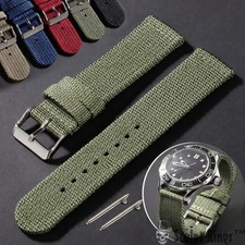 Waterproof Watch Strap 18 19 20 21 22mm Sailcloth Nylon Band Quick Release
