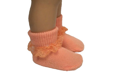 Orange Anklet Lace Doll Socks For Chatty Cathy (Debs)