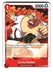 Curly.Dadan OP13-009 Common Carrying On His Will One Piece TCG