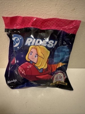 2025 Wendy's DC Rides! Supergirl & Her Rocket Kid Meal Toy Sealed Best Deal L@@K