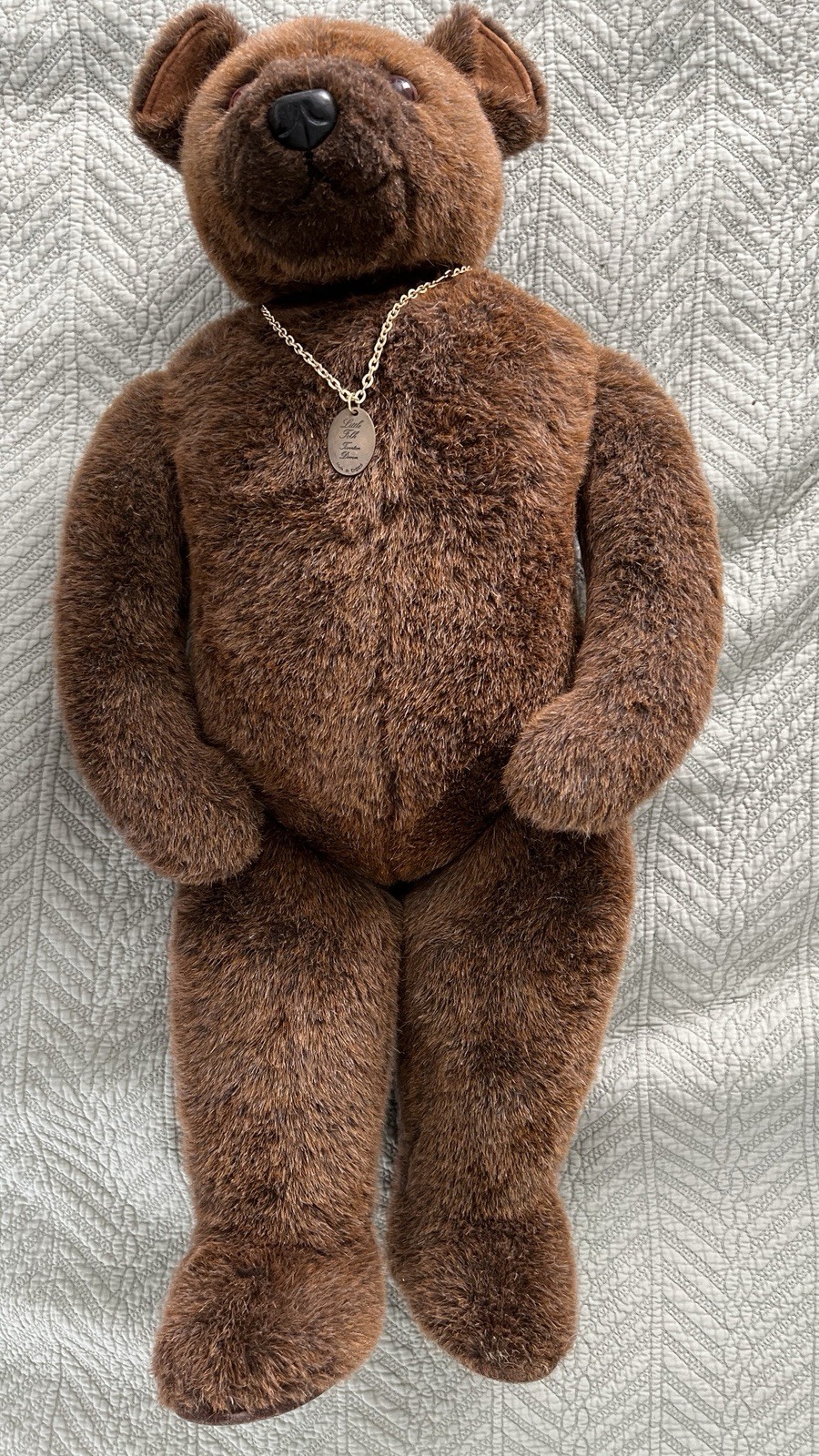 🔥Little Folk Tiverton Devon England 1982 Collectible 28” Brown Bear🔥