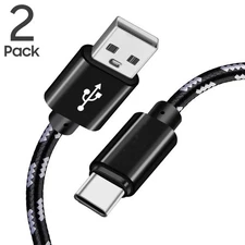 2 Pack USB-C Fast Charger Cable for iPhone 15 16 Pro Max / Galaxy S24 S23 Ultra