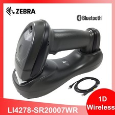 Zebra Motorola LI4278-SR20007WR Handheld 1D Wireless Barcode Scanner w/ Cradle