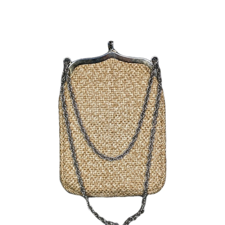 Vtg MCM Purse Woven 60s-70s Adjustable Strap Shoulder/ Hand Held Chain Retro - Image 3 of 4