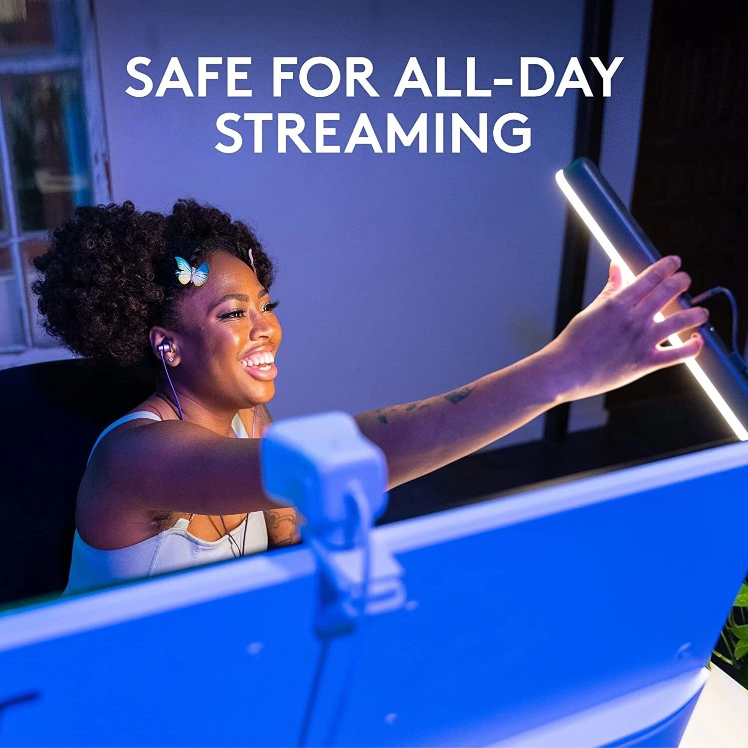 Logitech - Litra Beam Premium LED Streaming Light with TrueSoft Technology