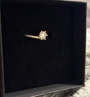 14k Yellow Gold Round VVS1 Moissanite Prong Set Engagement Ring Size 7 — photo 3