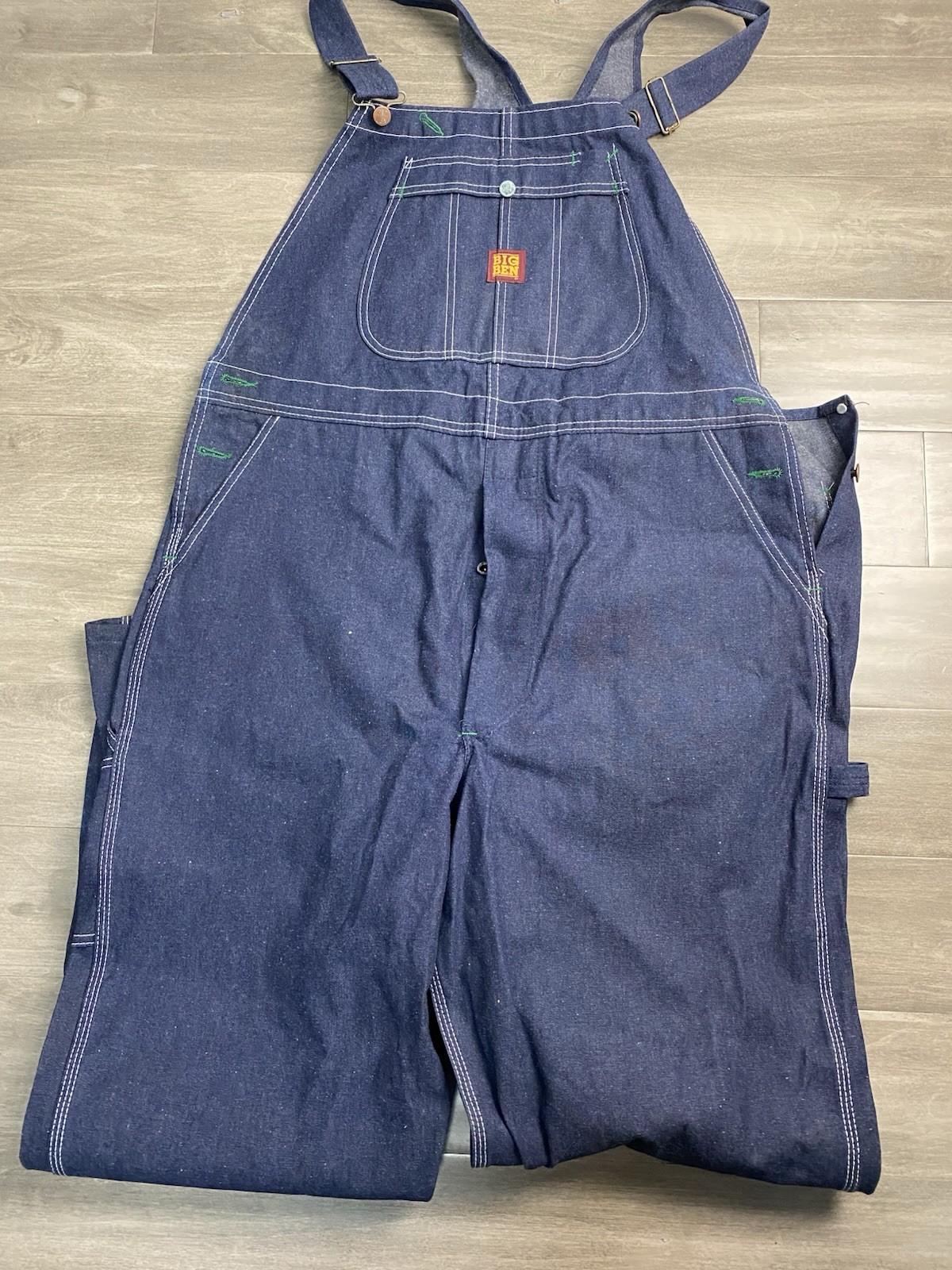 Vintage Wrangler Big Ben Denim Overalls Mens 42x32 RARE NWT 