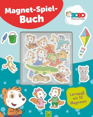 Bobo Siebenschläfer Magnet-Spielbuch für Kinder ab 3 Jahren Buch 12 S. Deutsch