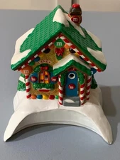 M and M Candy Store House Christmas Ceramic  Please Read Description