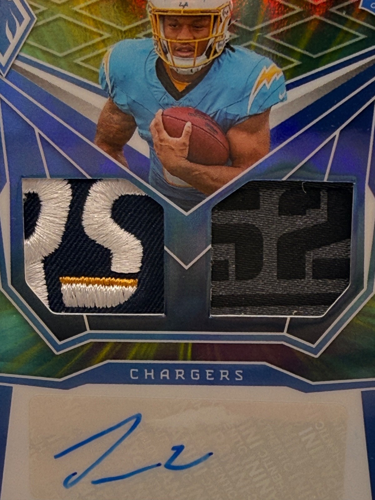 2025 Phoenix Omarion Hampton Rookie Auto Dual Patch Tag Logo Colorburst /25 SSP! view 7
