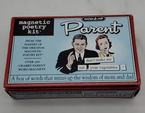 Magnetic Poetry Kit Mixed-Up Parent 2013 Over 200 Words